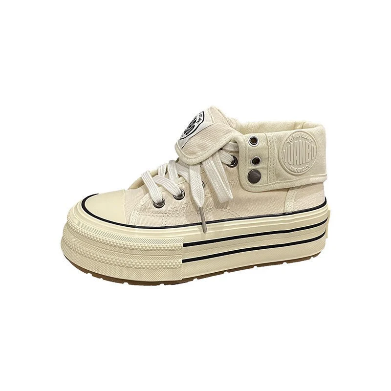 Damen Hohe Plattform-Sneaker mit modischem Design und praktischer Knöchelstütze Heidi Mode - Image 5