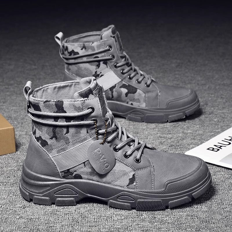 Damen Hohe Sneaker im modernen Camouflage-Stil mit robustem Sohlenprofil Heidi Mode - Image 2