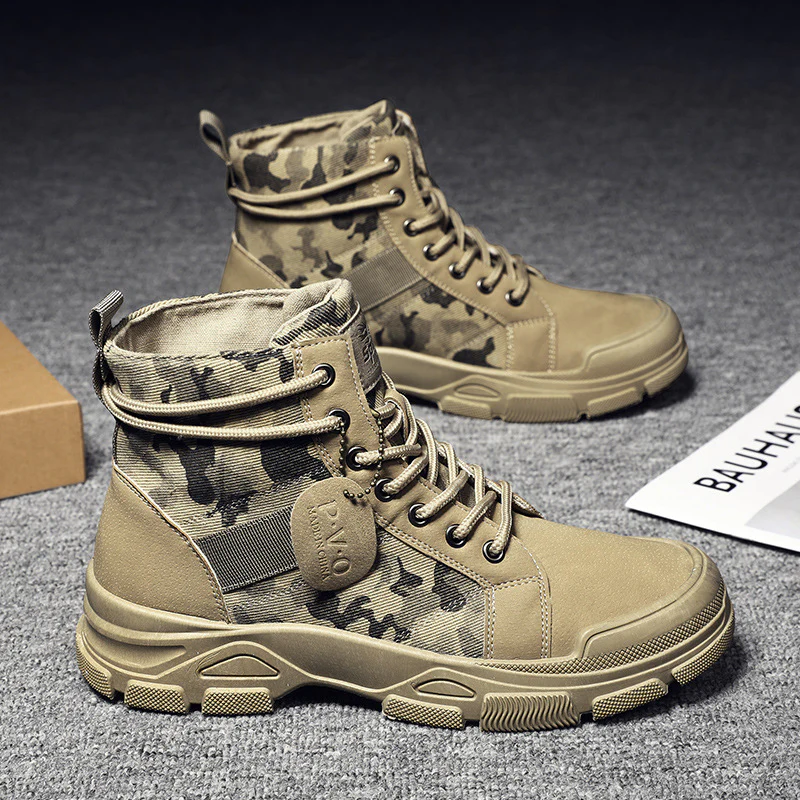Damen Hohe Sneaker im modernen Camouflage-Stil mit robustem Sohlenprofil Heidi Mode - Image 7