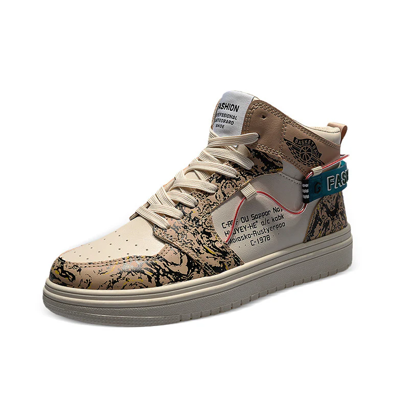 Damen Hohe Sneaker im urbanen Design mit auffälligem Print Heidi Mode - Image 5