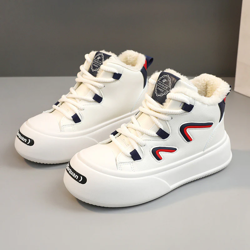 Damen hohe Sneaker mit flauschigem Innenfutter und modischem Design Heidi Mode - Image 2