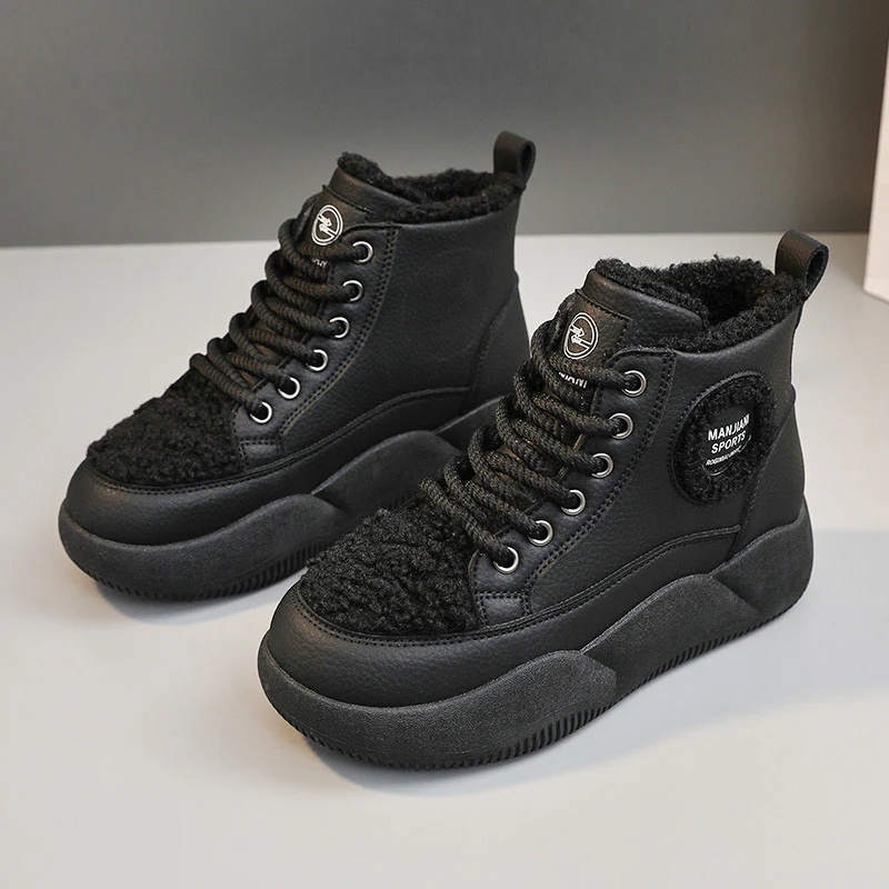 Damen hohe Sneaker mit flauschigem Innenfutter und robuster Sohle Heidi Mode - Image 7