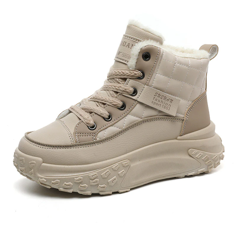 Damen Hohe Sneaker mit kuscheligem Innenfutter und rutschfester Sohle Heidi Mode - Image 5