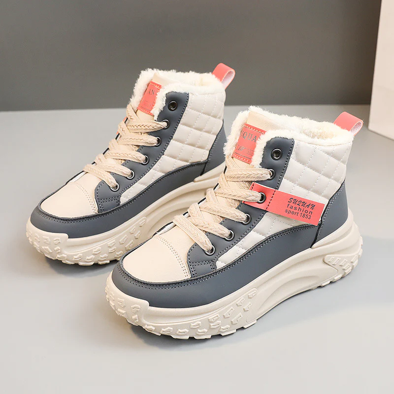 Damen Hohe Sneaker mit kuscheligem Innenfutter und rutschfester Sohle Heidi Mode - Image 7