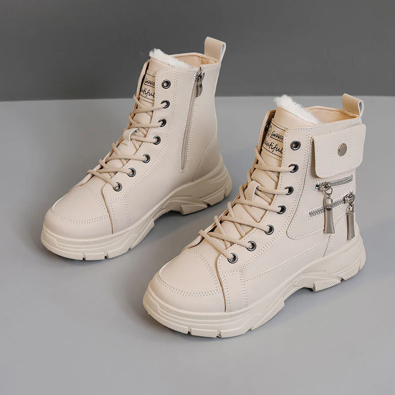 Damen Hohe Sneaker mit modischem Reißverschluss und komfortabler Innenfütterung Heidi Mode - Image 2