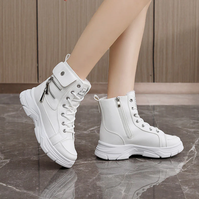 Damen Hohe Sneaker mit modischem Reißverschluss und komfortabler Innenfütterung Heidi Mode - Image 3