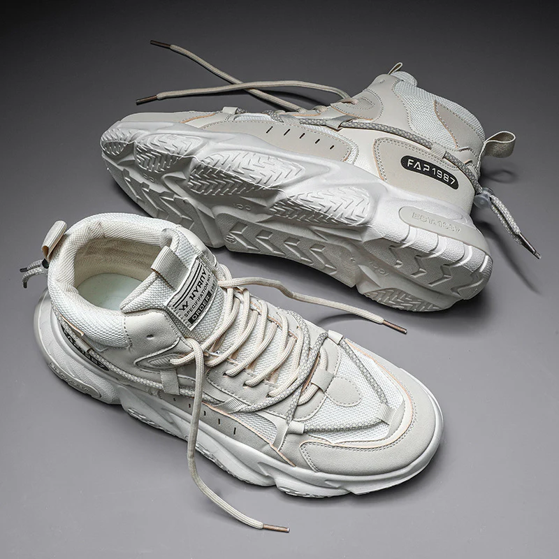 Damen Hohe Sneaker mit stoßdämpfender Sohle und atmungsaktiver Mesh-Oberfläche Heidi Mode - Image 4