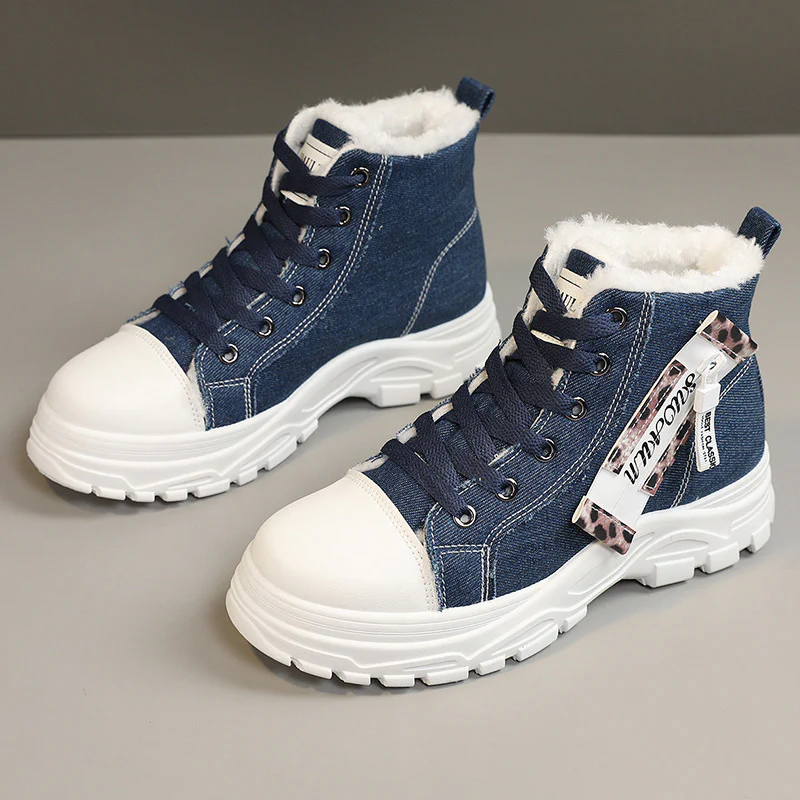 Damen hohe Sneaker mit warmem Innenfutter und robustem Profil Heidi Mode - Image 2