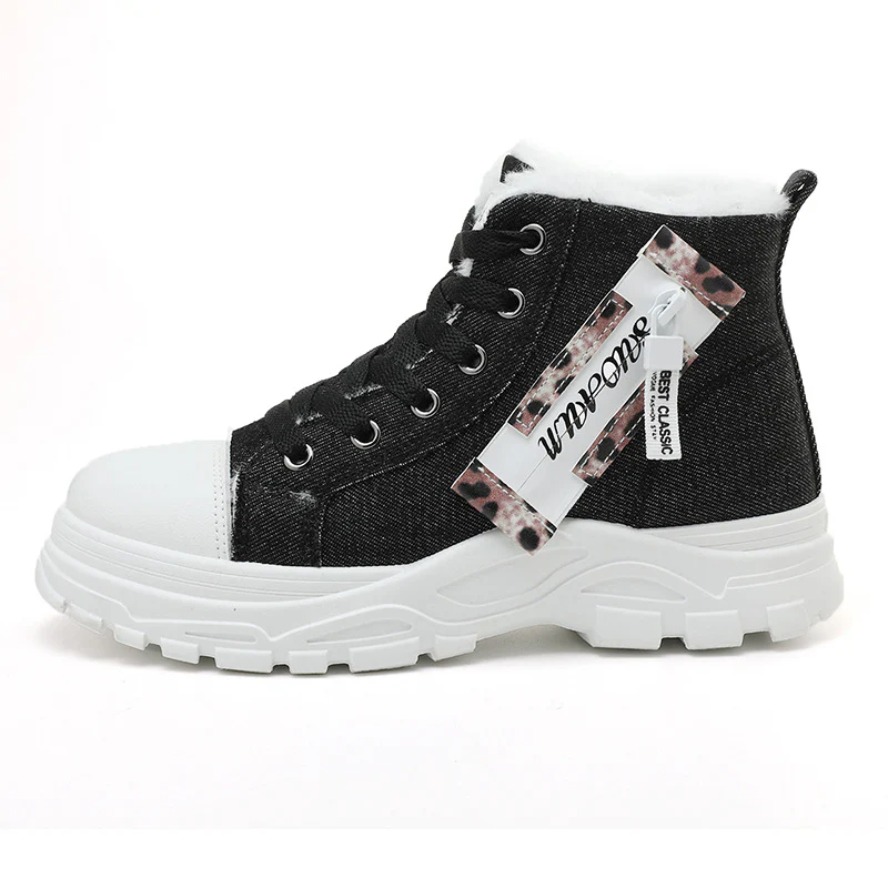 Damen hohe Sneaker mit warmem Innenfutter und robustem Profil Heidi Mode - Image 7