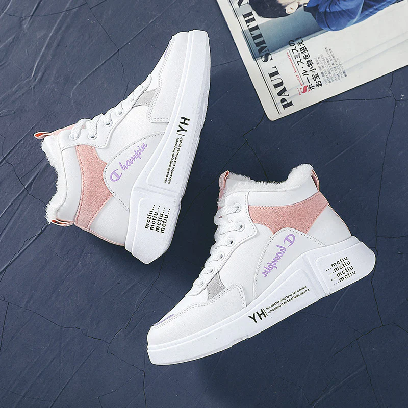 Damen hohe Sneaker mit warmem Innenfutter und rutschfester Sohle Heidi Mode - Image 2