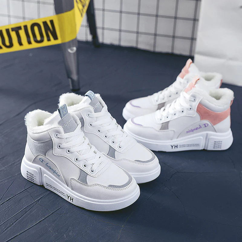 Damen hohe Sneaker mit warmem Innenfutter und rutschfester Sohle Heidi Mode - Image 3