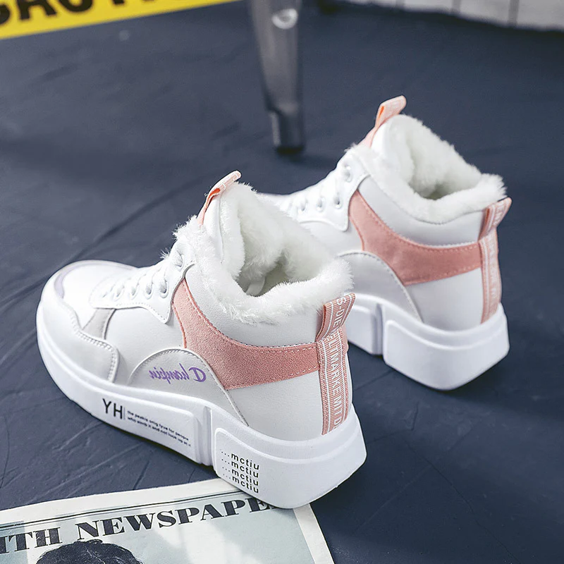 Damen hohe Sneaker mit warmem Innenfutter und rutschfester Sohle Heidi Mode - Image 4