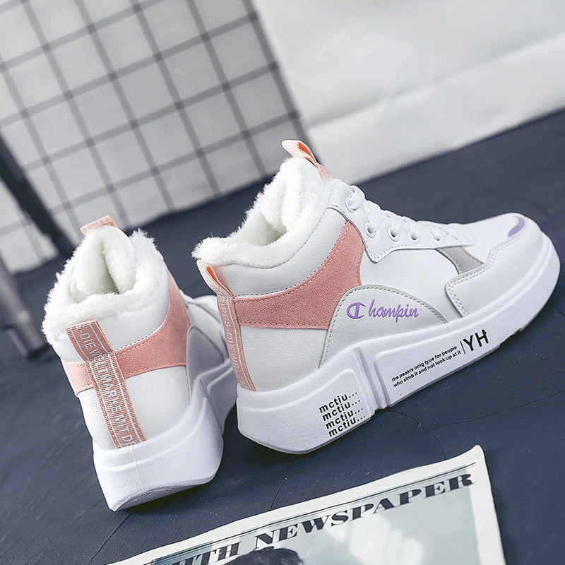 Damen hohe Sneaker mit warmem Innenfutter und rutschfester Sohle Heidi Mode - Image 5
