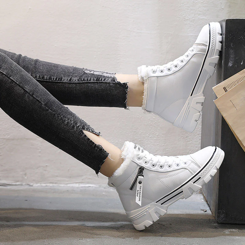 Damen hohe Sneaker mit warmem Innenfutter und rutschfester Sohle Heidi Mode - Image 4