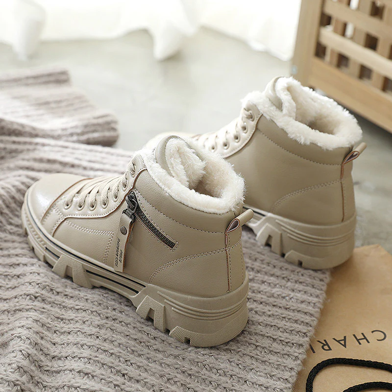 Damen hohe Sneaker mit warmem Innenfutter und rutschfester Sohle Heidi Mode - Image 6