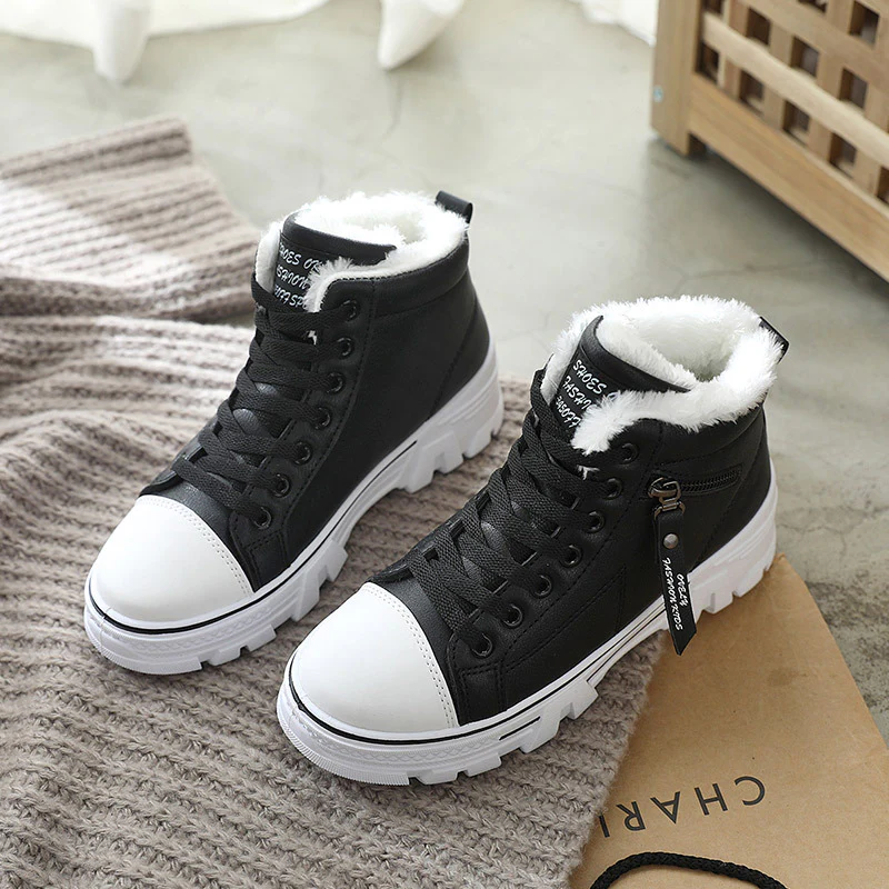 Damen hohe Sneaker mit warmem Innenfutter und rutschfester Sohle Heidi Mode - Image 7