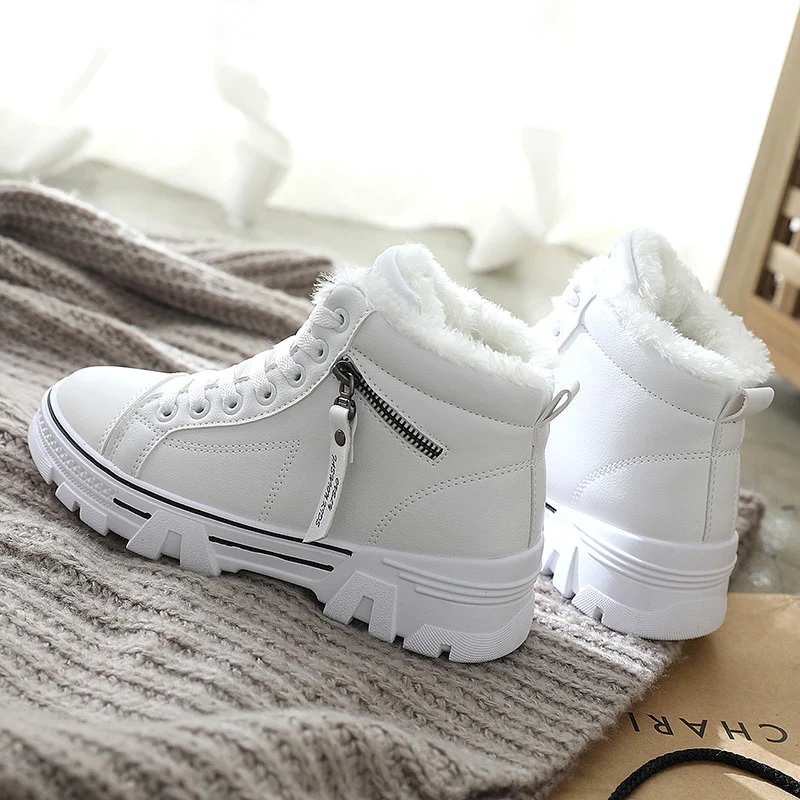 Damen hohe Sneaker mit warmem Innenfutter und rutschfester Sohle Heidi Mode - Image 8