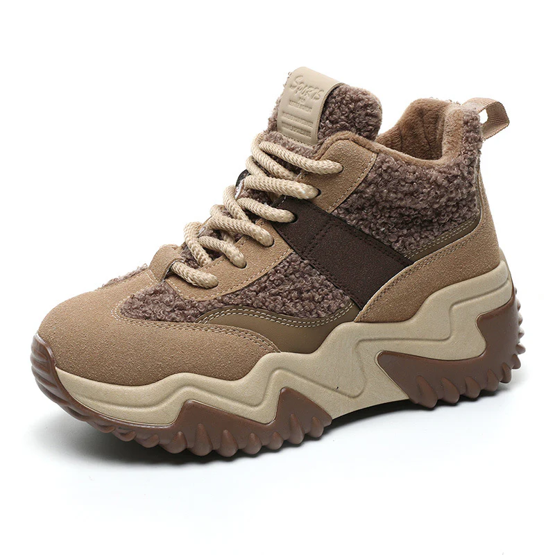 Damen Hohe Sneaker mit warmem Innenfutter und rutschfester Sohle Heidi Mode - Image 5