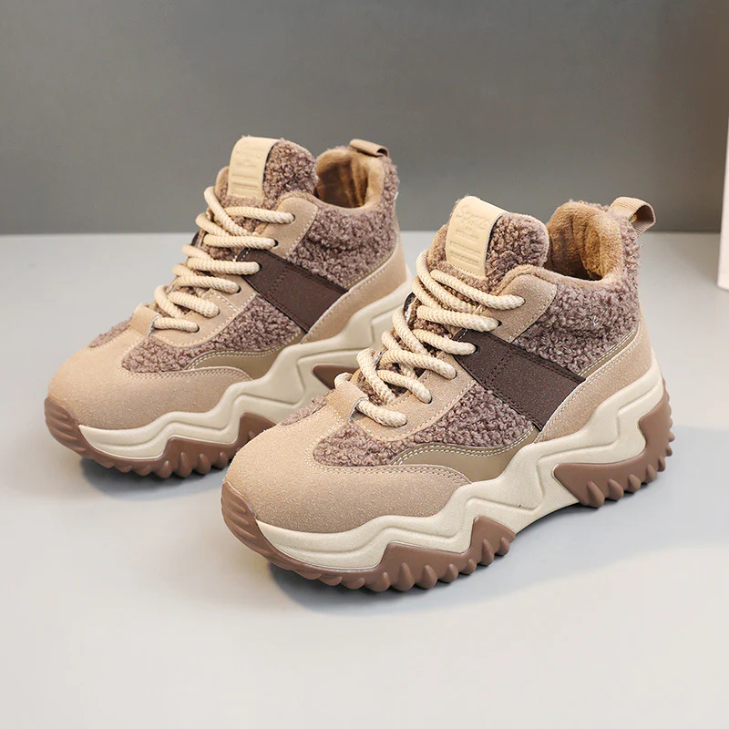 Damen Hohe Sneaker mit warmem Innenfutter und rutschfester Sohle Heidi Mode - Image 7