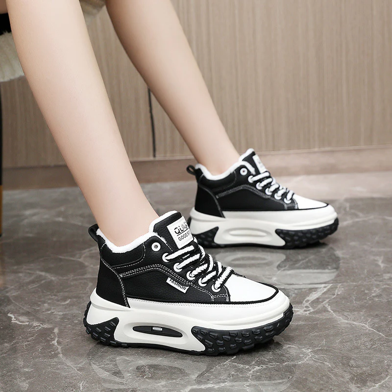 Damen Hohe Sneakers mit atmungsaktivem Innenfutter und rutschfester Sohle Heidi Mode - Image 3