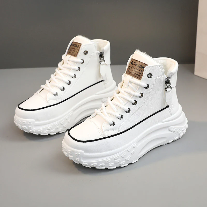 Damen Hohe Sneakers mit gepolstertem Innenfutter und strapazierfähigem Obermaterial Heidi Mode - Image 2