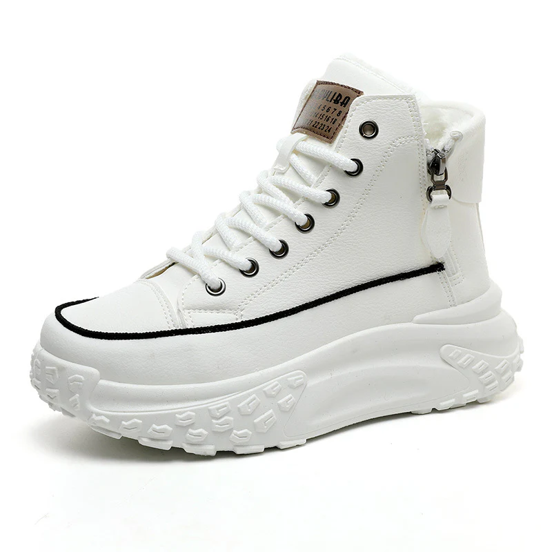Damen Hohe Sneakers mit gepolstertem Innenfutter und strapazierfähigem Obermaterial Heidi Mode - Image 5
