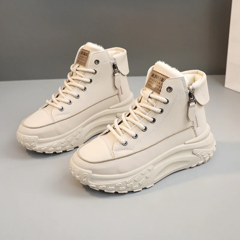 Damen Hohe Sneakers mit gepolstertem Innenfutter und strapazierfähigem Obermaterial Heidi Mode - Image 6