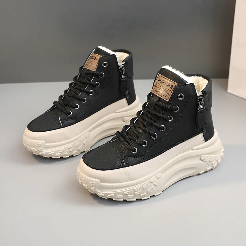Damen Hohe Sneakers mit gepolstertem Innenfutter und strapazierfähigem Obermaterial Heidi Mode - Image 7