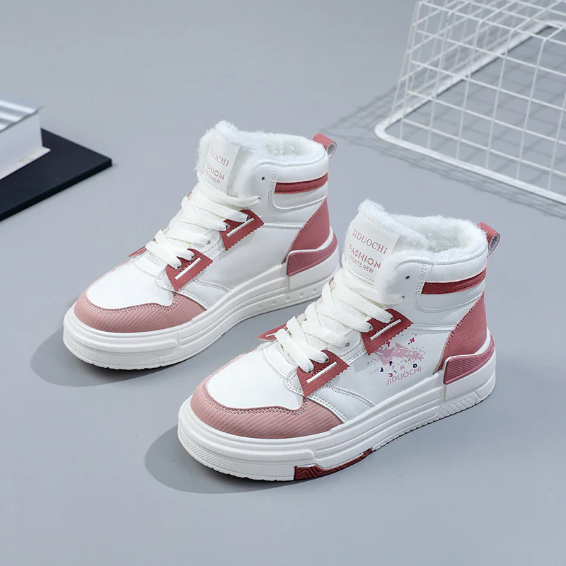 Damen Hohe Sneakers mit kuscheligem Innenfutter und modischem Akzent Heidi Mode - Image 5