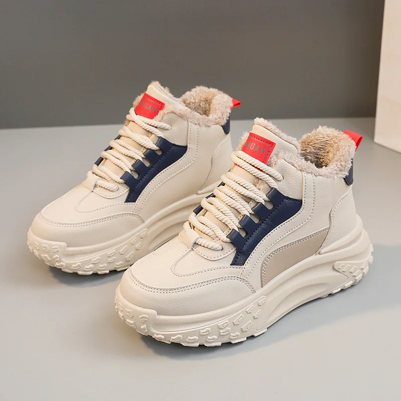 Damen Hohe Sneakers mit kuscheligem Innenfutter und robustem Sohlenprofil Heidi Mode - Image 6