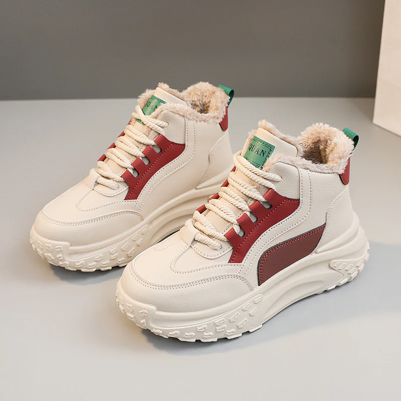 Damen Hohe Sneakers mit kuscheligem Innenfutter und robustem Sohlenprofil Heidi Mode - Image 7