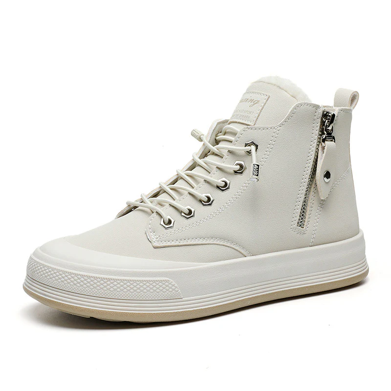 Damen Hohe Sneakers mit kuscheligem Innenfutter und robustem Zipper Heidi Mode - Image 4