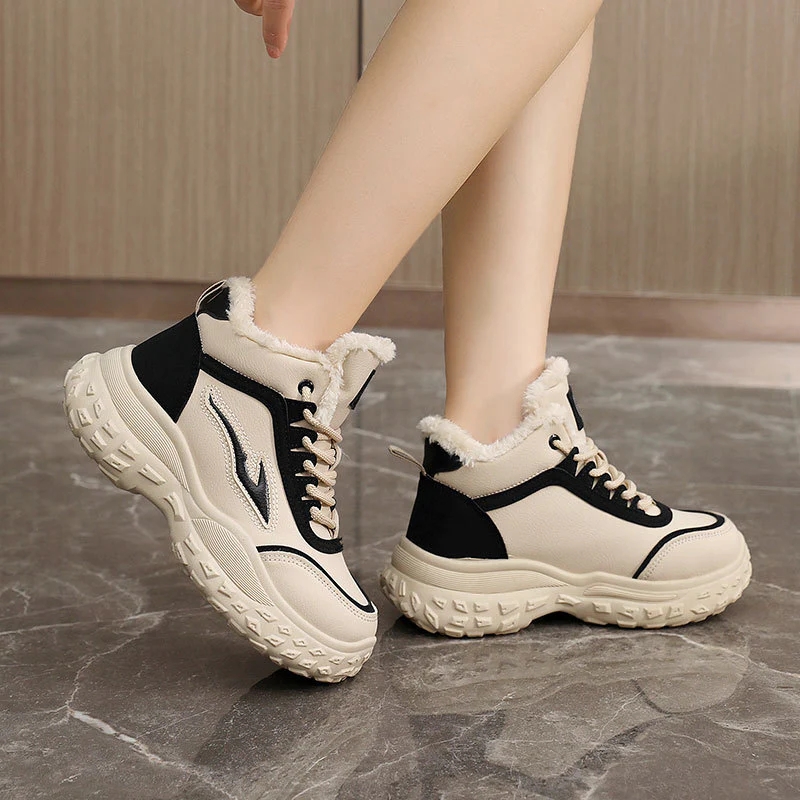 Damen Hohe Sneakers mit kuscheligem Innenfutter und rutschfester Sohle Heidi Mode - Image 4