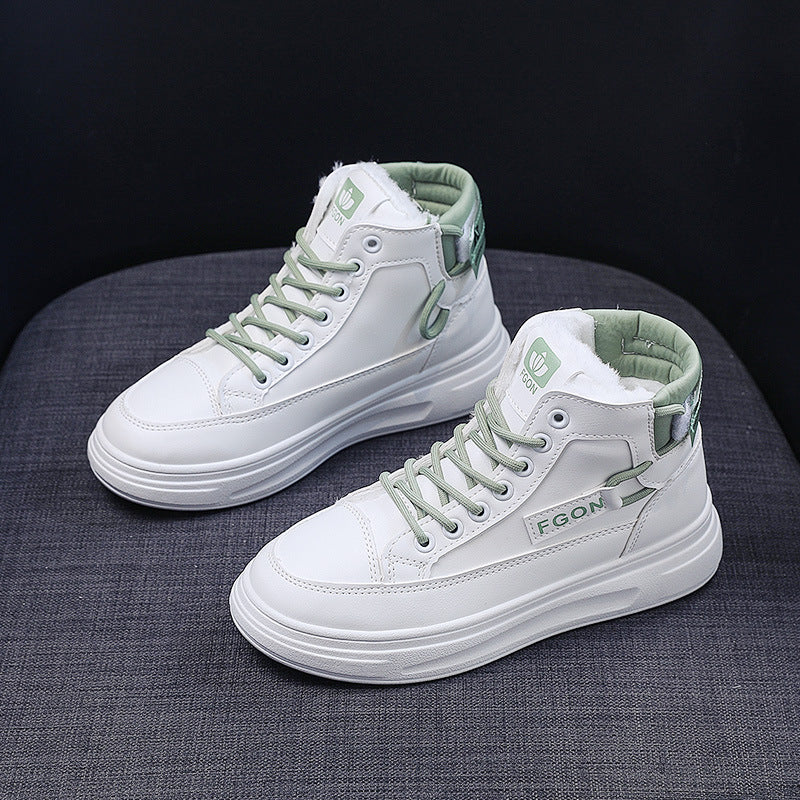 Damen Hohe Sneakers mit kuscheligem Innenfutter und sportivem Design Heidi Mode - Image 5