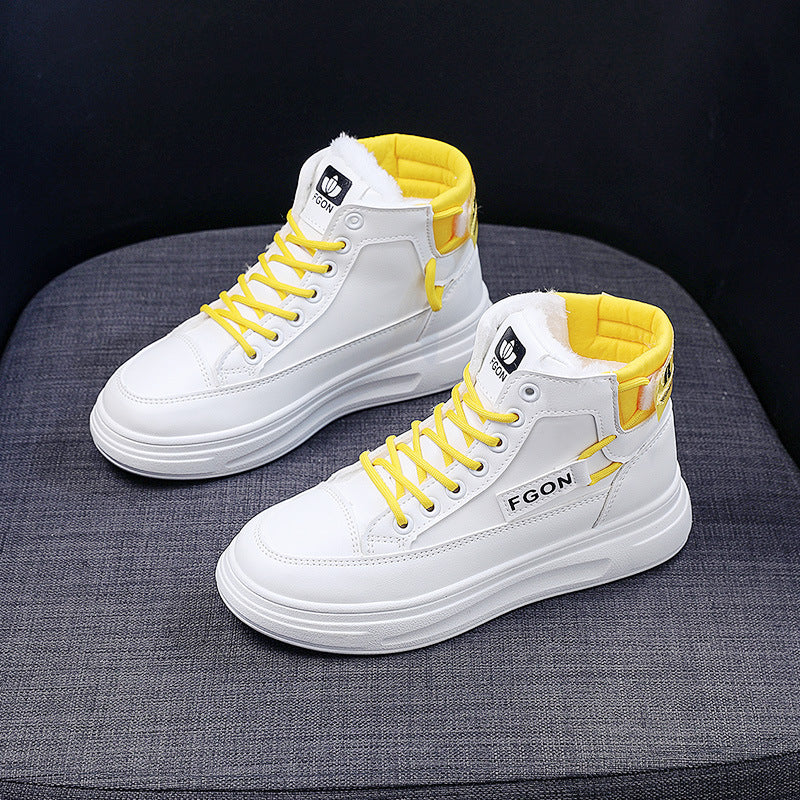 Damen Hohe Sneakers mit kuscheligem Innenfutter und sportivem Design Heidi Mode - Image 7