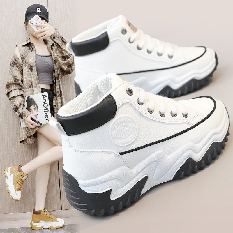 Damen Hohe Sneakers mit markantem Profil und modernem Design Heidi Mode