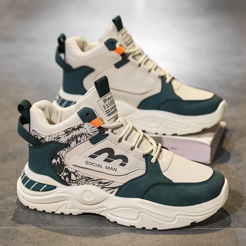 Damen Hohe Sneakers mit modernen grafischen Akzenten und stabiler Sohle Heidi Mode - Image 2