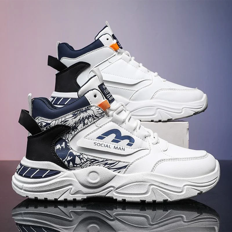 Damen Hohe Sneakers mit modernen grafischen Akzenten und stabiler Sohle Heidi Mode - Image 3