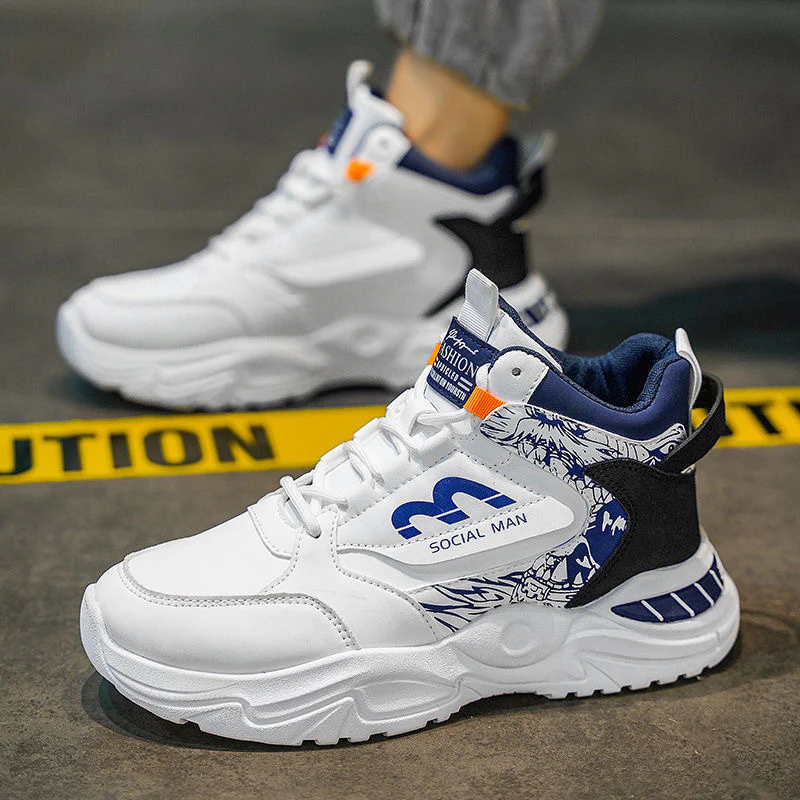 Damen Hohe Sneakers mit modernen grafischen Akzenten und stabiler Sohle Heidi Mode - Image 4