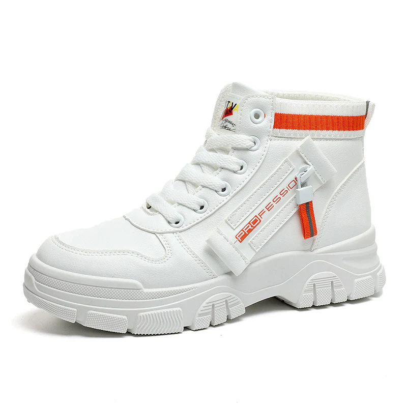 Damen Hohe Sneakers mit modischem Reißverschluss und atmungsaktivem Innenfutter Heidi Mode - Image 5