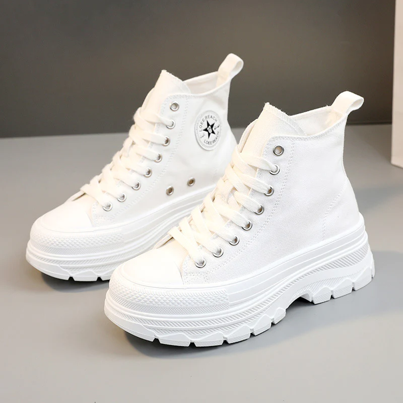 Damen Hohe Sneakers mit robuster Profilsohle und sportlichem Design Heidi Mode - Image 4