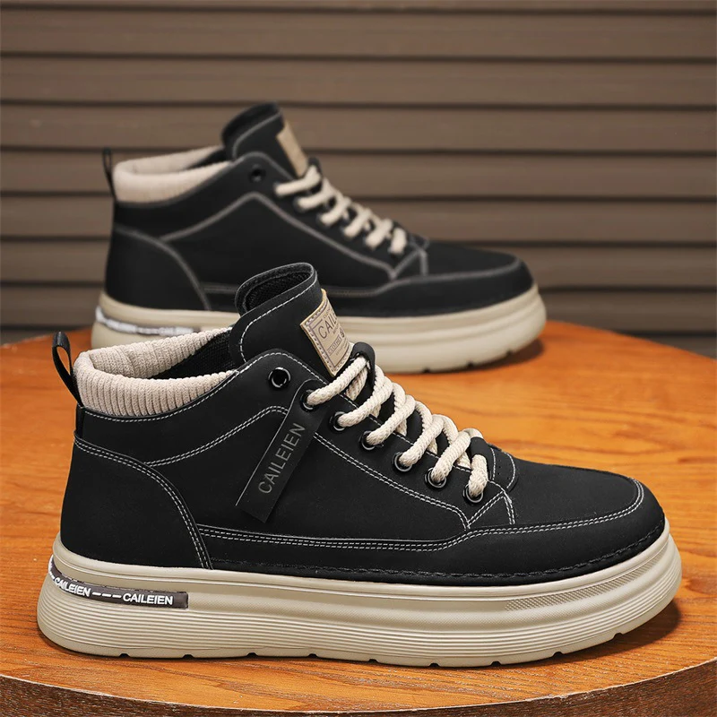 Damen Hohe Sneakers mit weichem Innenfutter und rutschfester Sohle Heidi Mode - Image 2