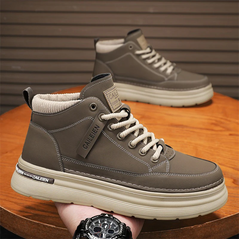 Damen Hohe Sneakers mit weichem Innenfutter und rutschfester Sohle Heidi Mode - Image 3