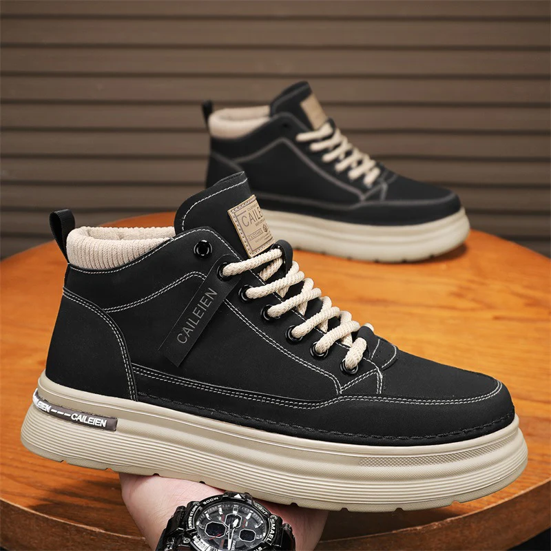 Damen Hohe Sneakers mit weichem Innenfutter und rutschfester Sohle Heidi Mode - Image 4