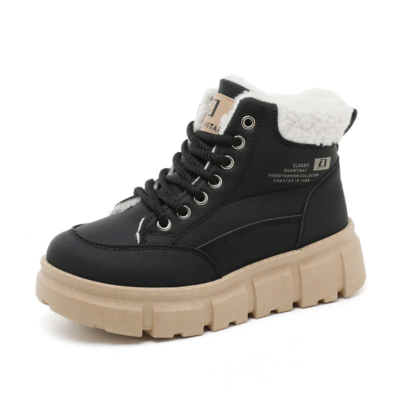 Damen Hohe Stiefel mit flauschigem Innenfutter und rutschfester Sohle Heidi Mode - Image 5