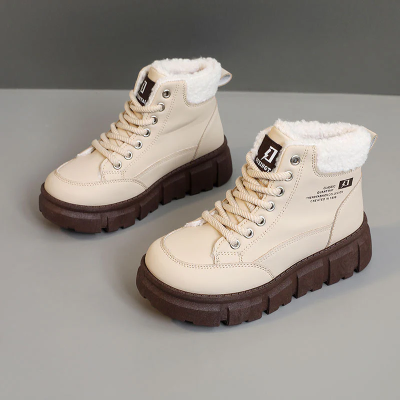 Damen Hohe Stiefel mit flauschigem Innenfutter und rutschfester Sohle Heidi Mode - Image 7