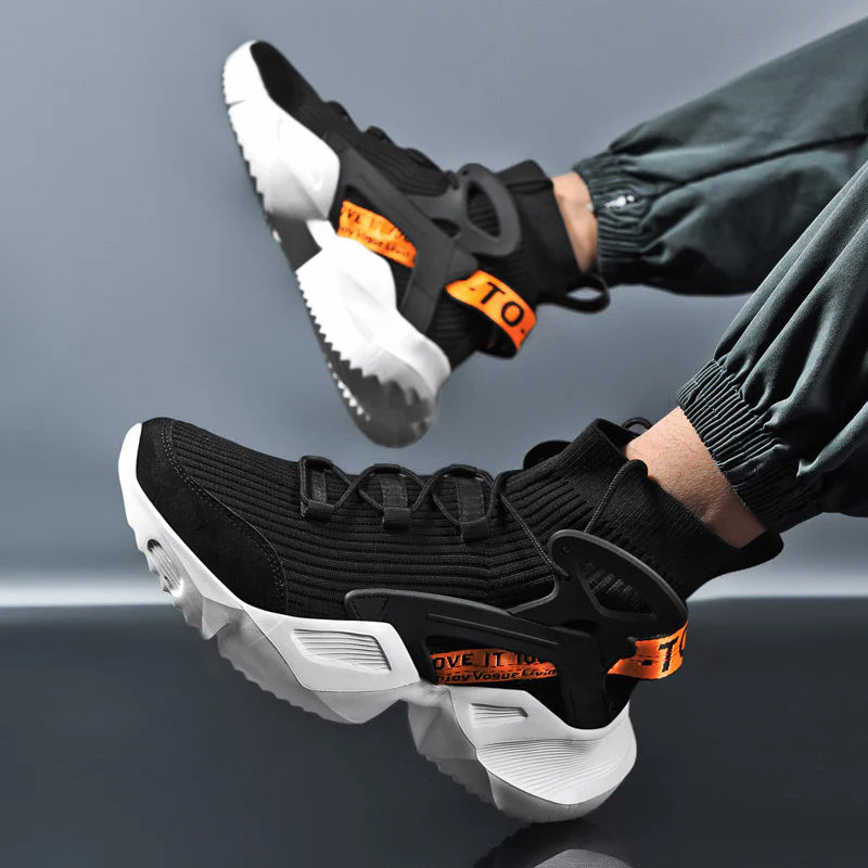 Damen Hohe Strick-Sneaker mit stabilisierenden Sohlen von Heidi Mode - Image 4