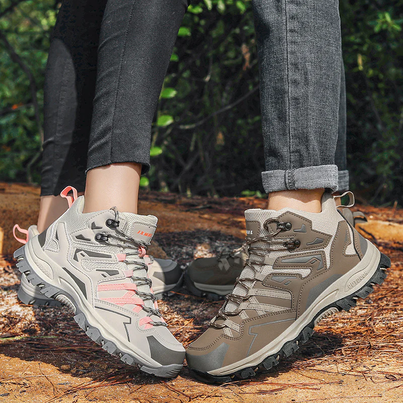Damen Hohe Wanderstiefel mit innovativem Schnellschnürsystem und rutschfester Sohle Heidi Mode - Image 4