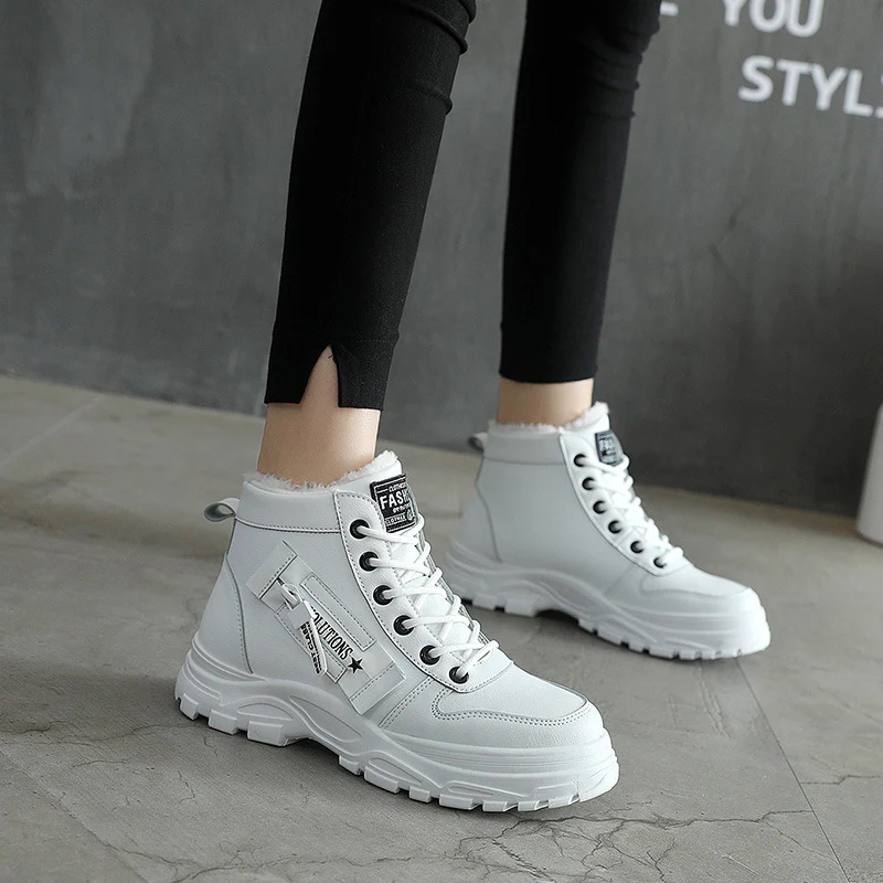 Damen hohe Winter Sneaker mit gefüttertem Innenfutter und rutschfester Sohle Heidi Mode - Image 5