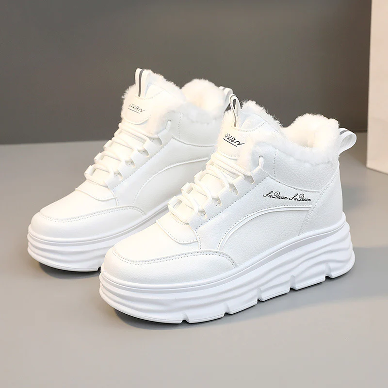 Damen Hohe Winter Sneakers mit elastischem Futter und rutschfester Sohle Heidi Mode